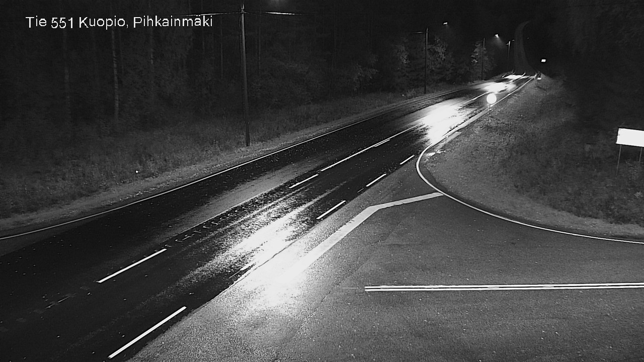 Weather Camera Image Road 551 Kuopio, Pihkainmäki, Kuopio, Pohjois-Savo