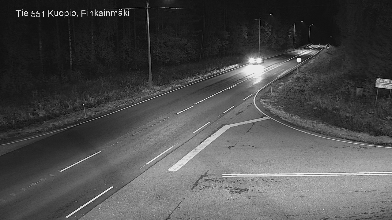 Weather Camera Image Road 551 Kuopio, Pihkainmäki, Kuopio, Pohjois-Savo