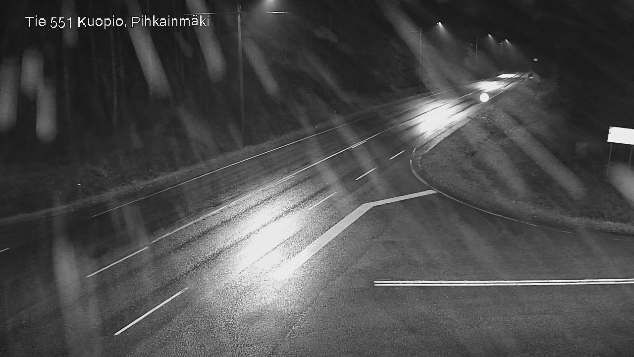 Weather Camera Image Road 551 Kuopio, Pihkainmäki, Kuopio, Pohjois-Savo