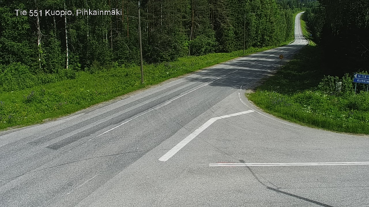 Kelikamerat Kuva Tie 551 Kuopio, Pihkainmäki, Kuopio, Pohjois-Savo