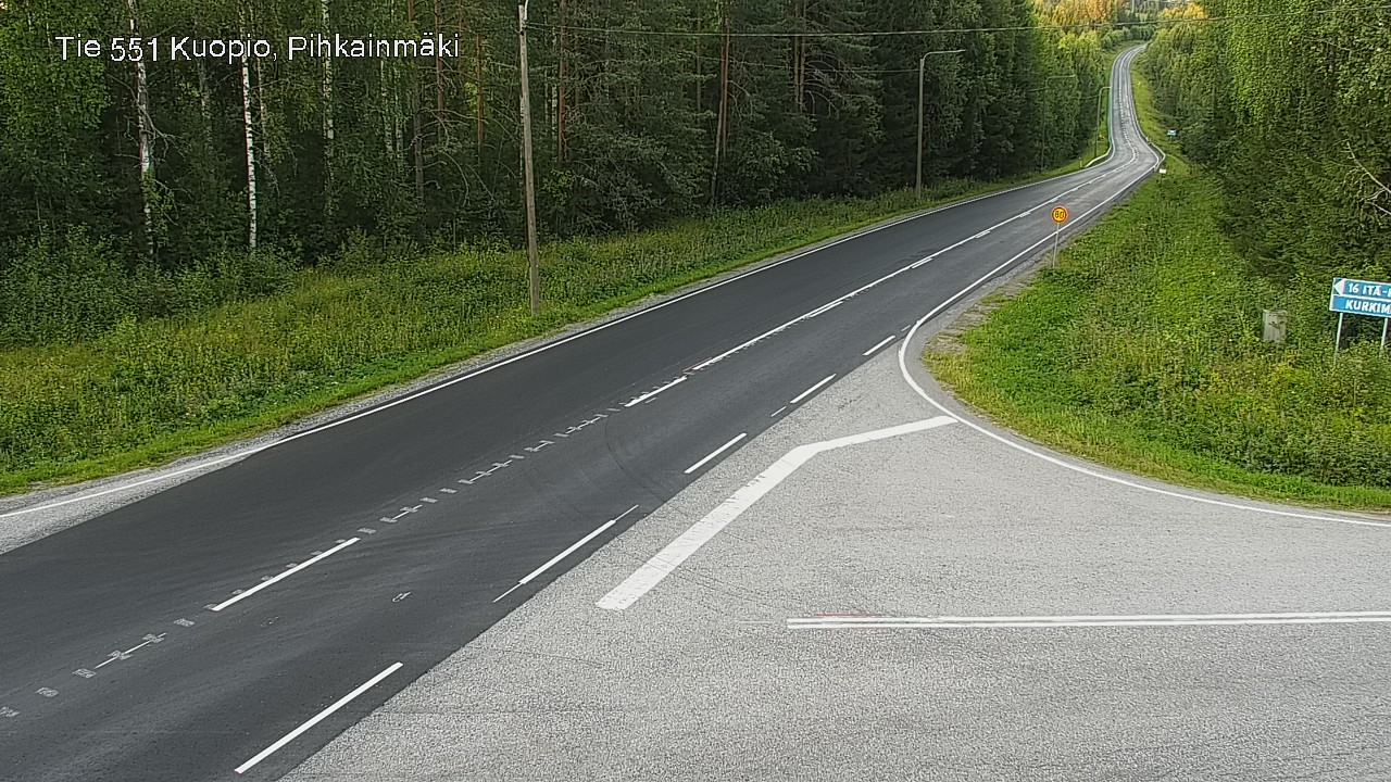 Kelikamerat Kuva Tie 551 Kuopio, Pihkainmäki, Kuopio, Pohjois-Savo