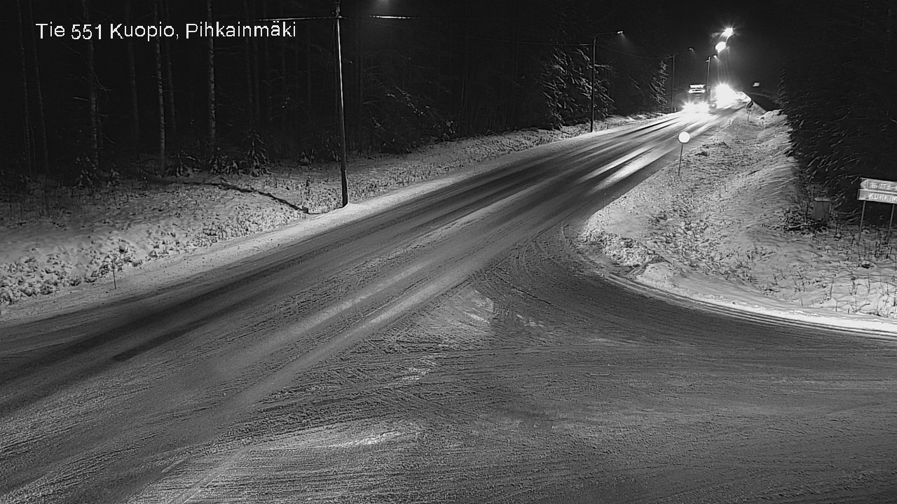 Weather Camera Image Road 551 Kuopio, Pihkainmäki, Kuopio, Pohjois-Savo