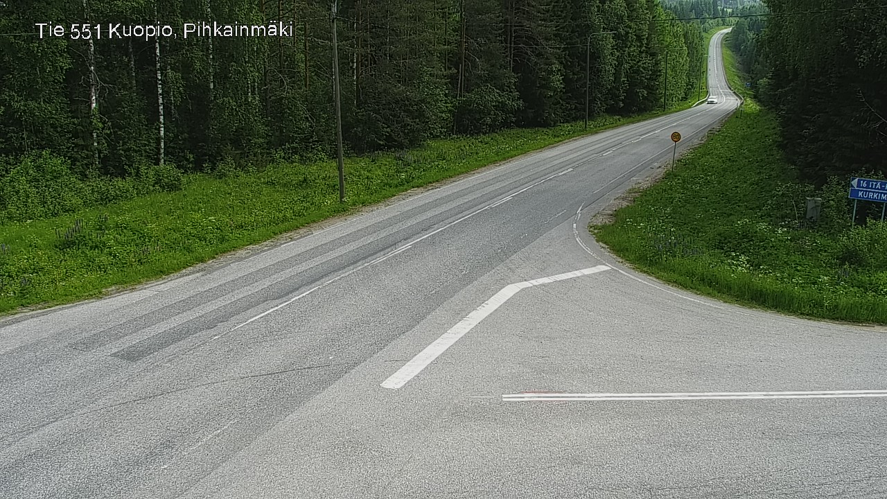 Kelikamerat Kuva Tie 551 Kuopio, Pihkainmäki, Kuopio, Pohjois-Savo