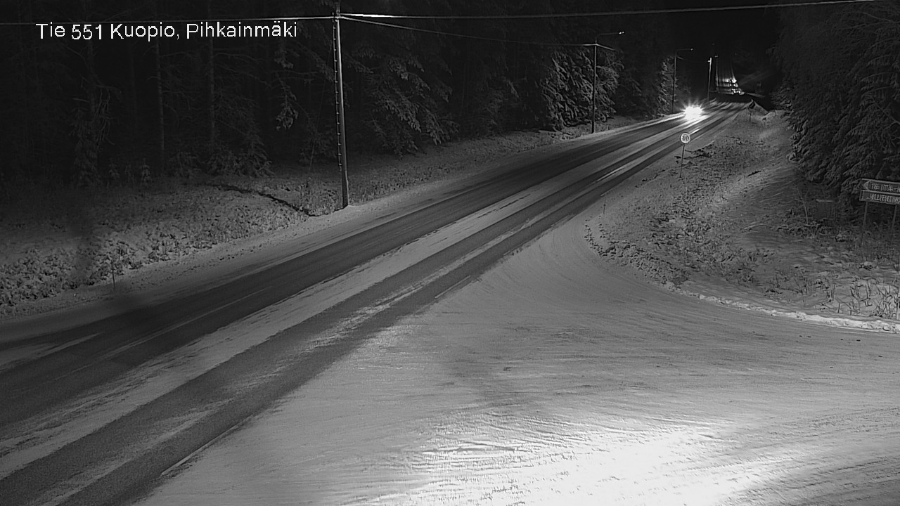 Kelikamerat Kuva Tie 551 Kuopio, Pihkainmäki, Kuopio, Pohjois-Savo