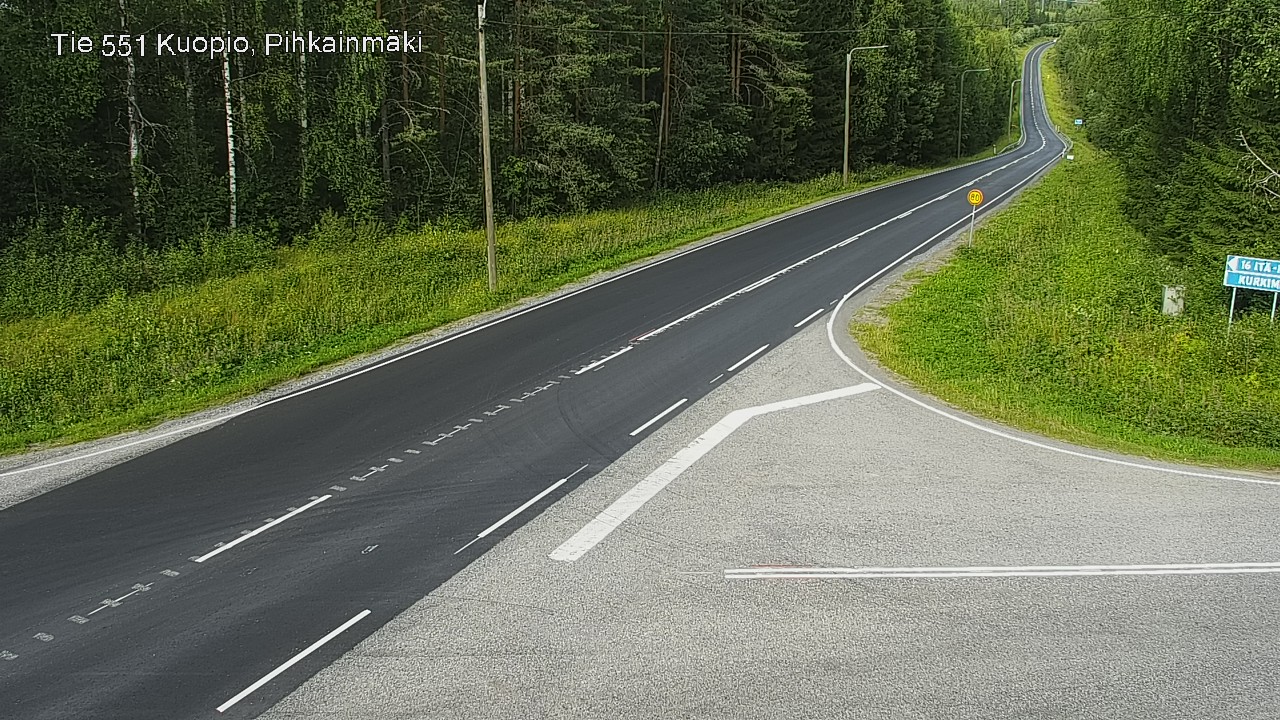 Kelikamerat Kuva Tie 551 Kuopio, Pihkainmäki, Kuopio, Pohjois-Savo