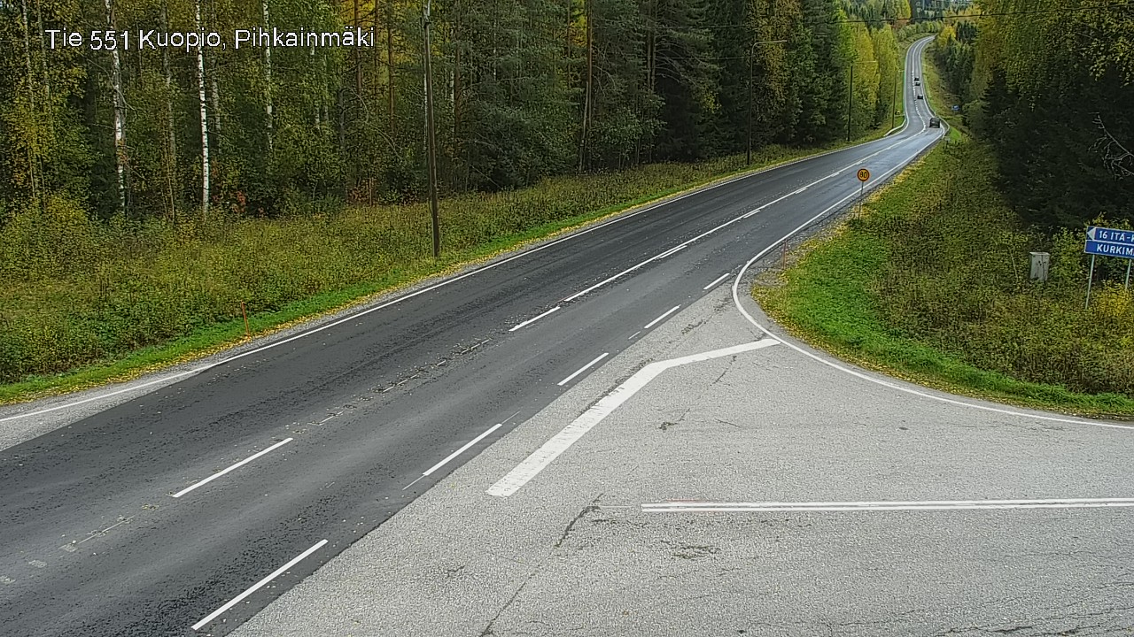 Kelikamerat Kuva Tie 551 Kuopio, Pihkainmäki, Kuopio, Pohjois-Savo