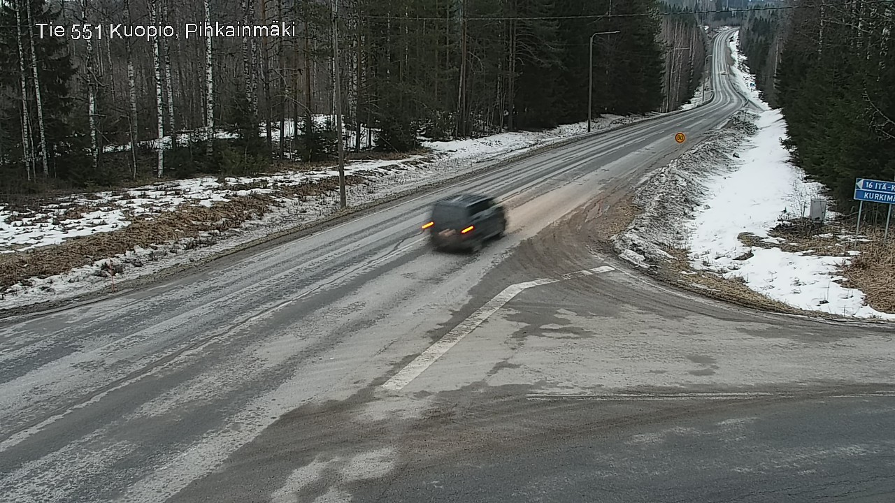 Kelikamerat Kuva Tie 551 Kuopio, Pihkainmäki, Kuopio, Pohjois-Savo