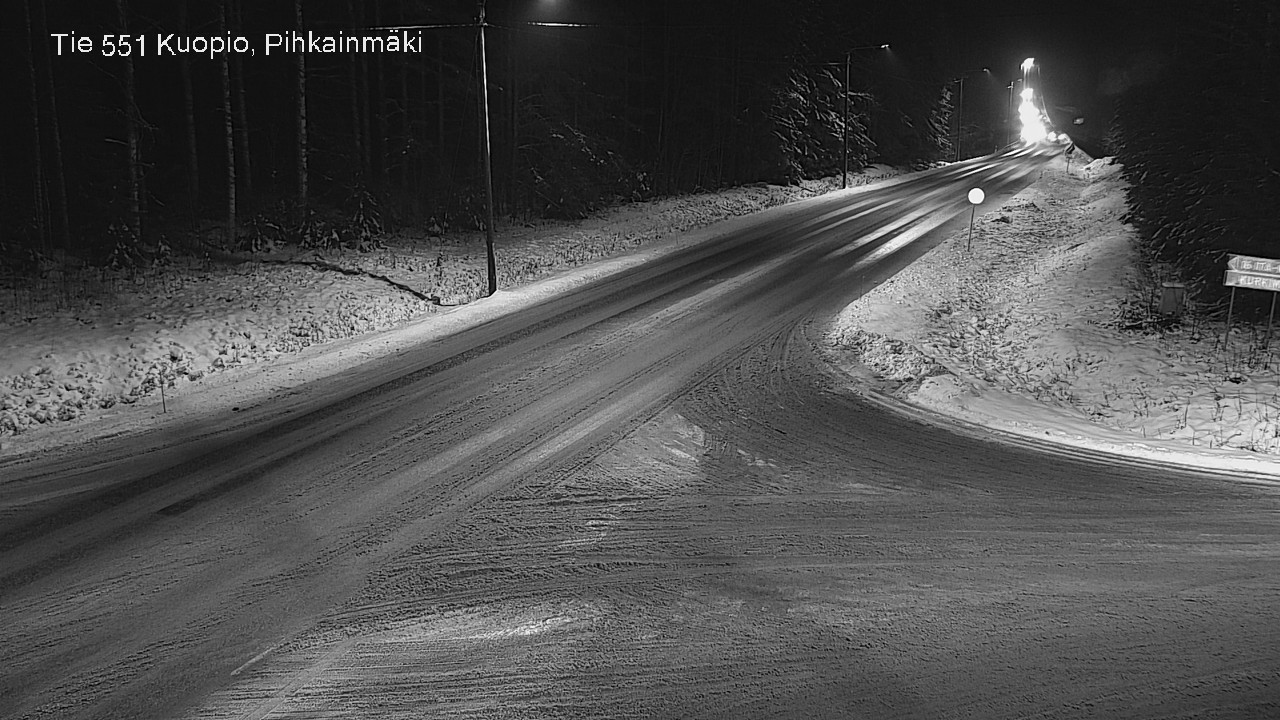 Weather Camera Image Road 551 Kuopio, Pihkainmäki, Kuopio, Pohjois-Savo