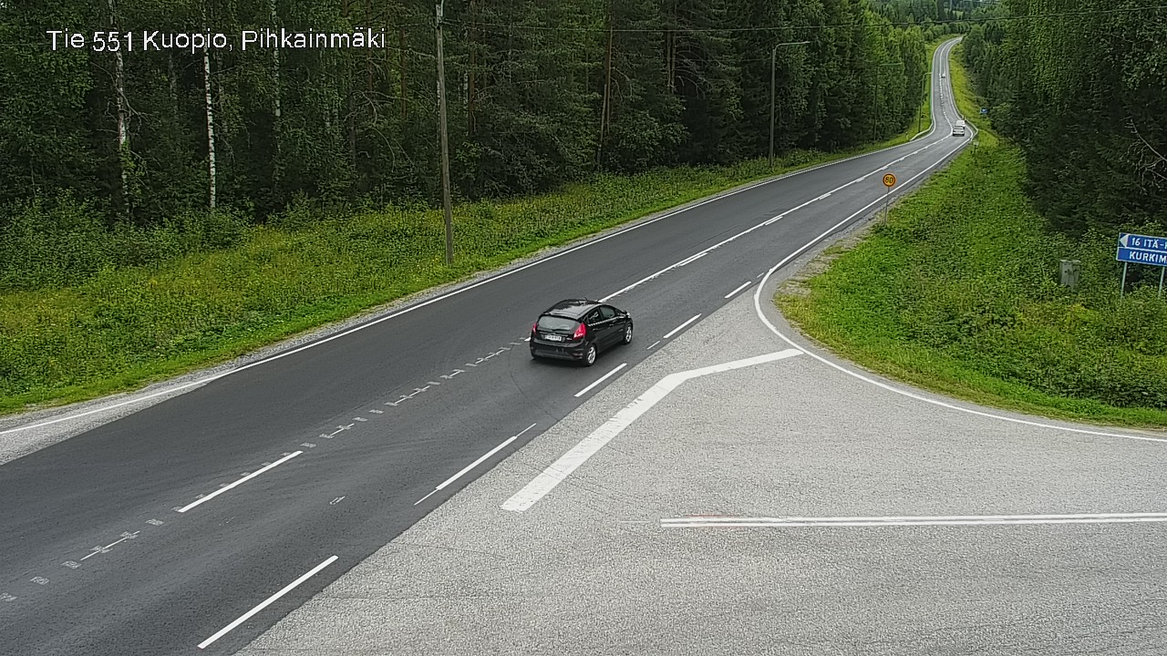Weather Camera Image Väg 551 Kuopio, Pihkainmäki, Kuopio, Pohjois-Savo