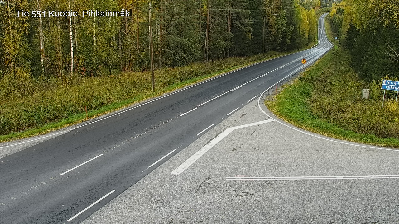 Kelikamerat Kuva Tie 551 Kuopio, Pihkainmäki, Kuopio, Pohjois-Savo