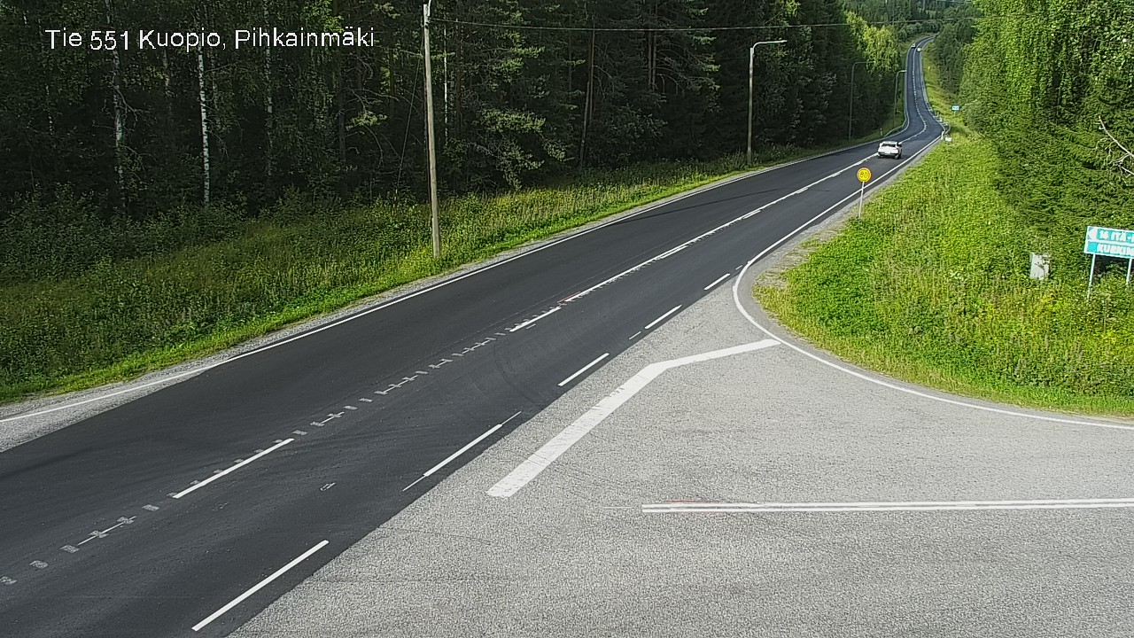 Kelikamerat Kuva Tie 551 Kuopio, Pihkainmäki, Kuopio, Pohjois-Savo