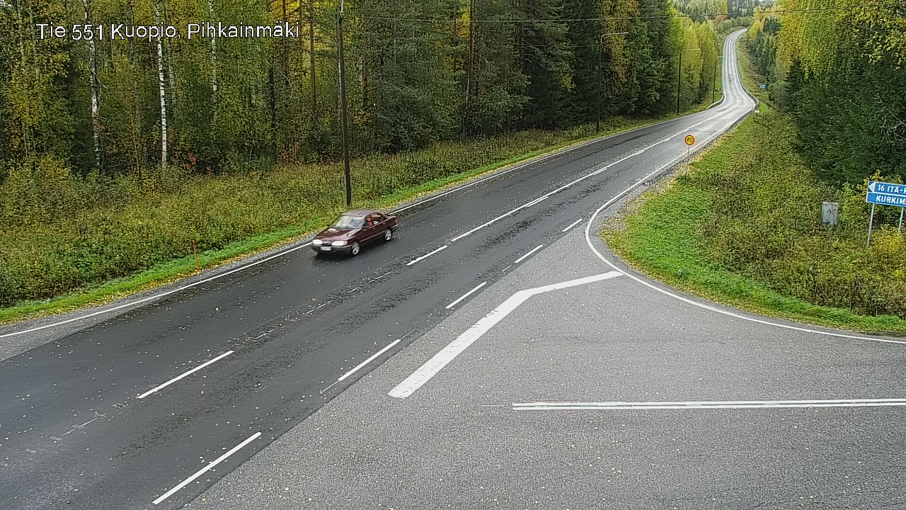 Kelikamerat Kuva Tie 551 Kuopio, Pihkainmäki, Kuopio, Pohjois-Savo