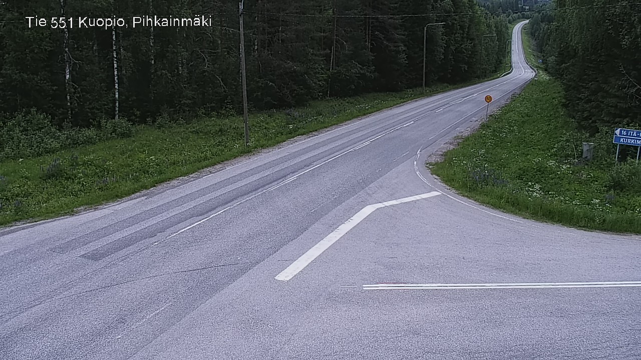 Kelikamerat Kuva Tie 551 Kuopio, Pihkainmäki, Kuopio, Pohjois-Savo