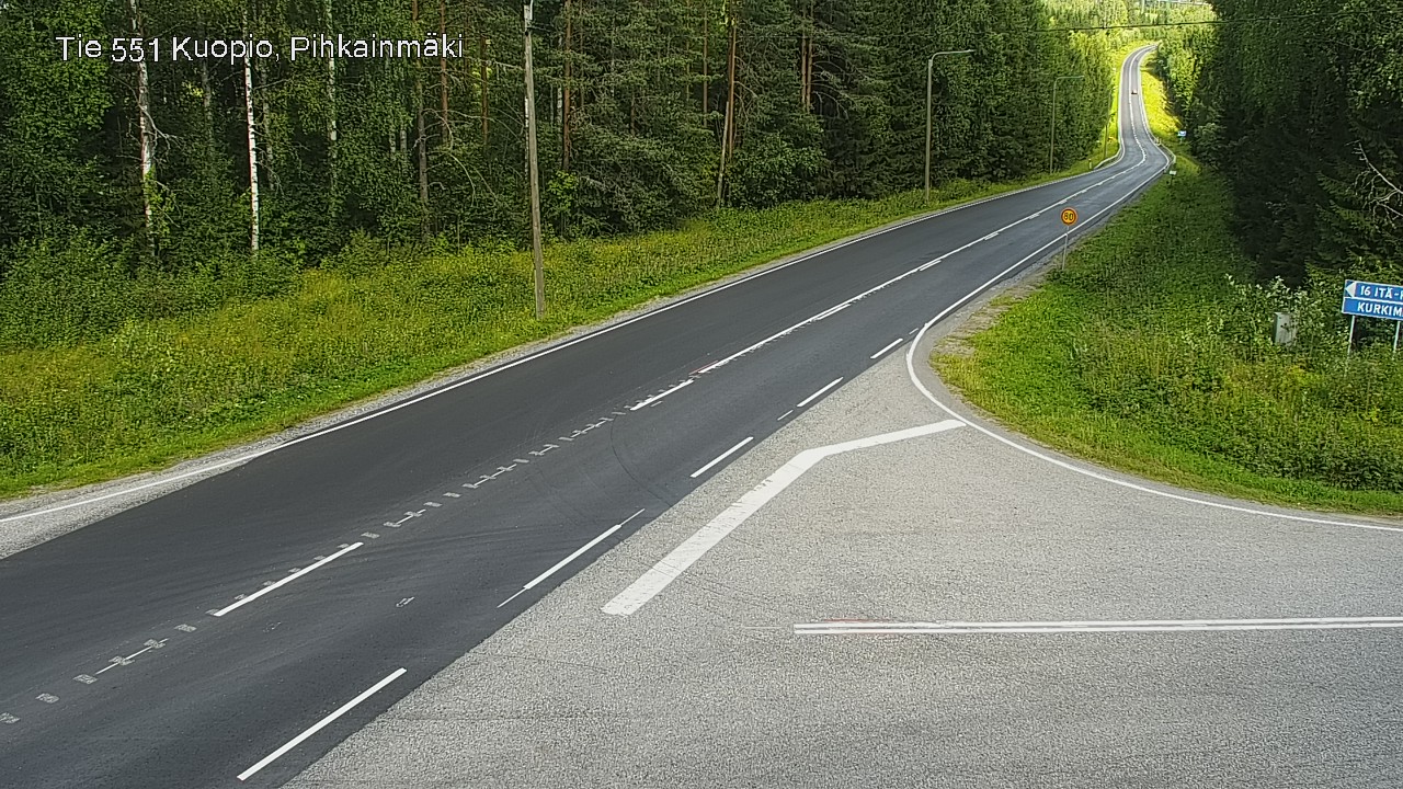 Kelikamerat Kuva Tie 551 Kuopio, Pihkainmäki, Kuopio, Pohjois-Savo