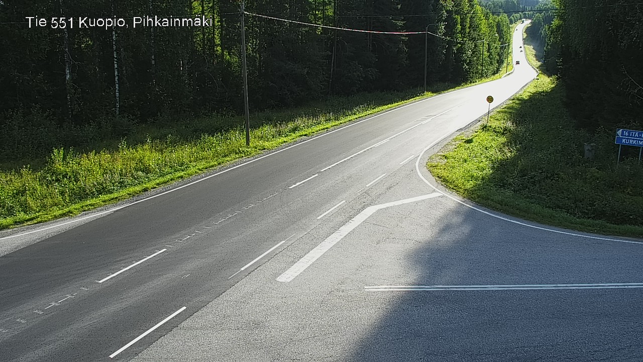 Kelikamerat Kuva Tie 551 Kuopio, Pihkainmäki, Kuopio, Pohjois-Savo