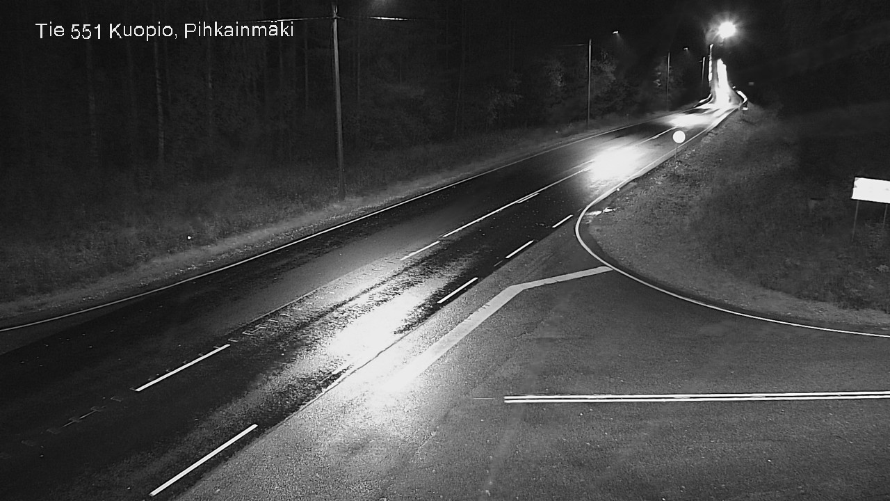 Weather Camera Image Road 551 Kuopio, Pihkainmäki, Kuopio, Pohjois-Savo