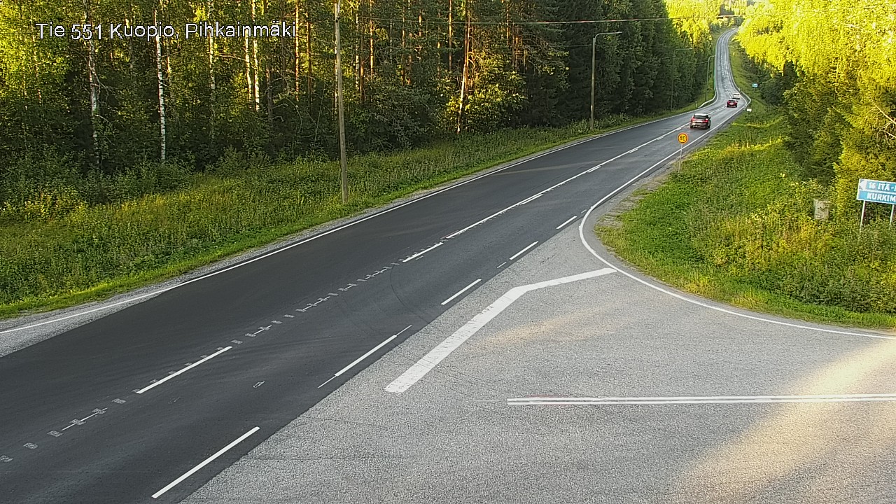 Kelikamerat Kuva Tie 551 Kuopio, Pihkainmäki, Kuopio, Pohjois-Savo