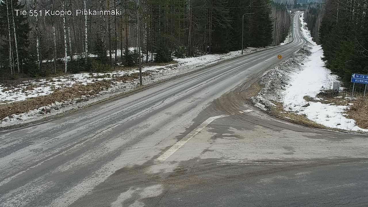 Kelikamerat Kuva Tie 551 Kuopio, Pihkainmäki, Kuopio, Pohjois-Savo