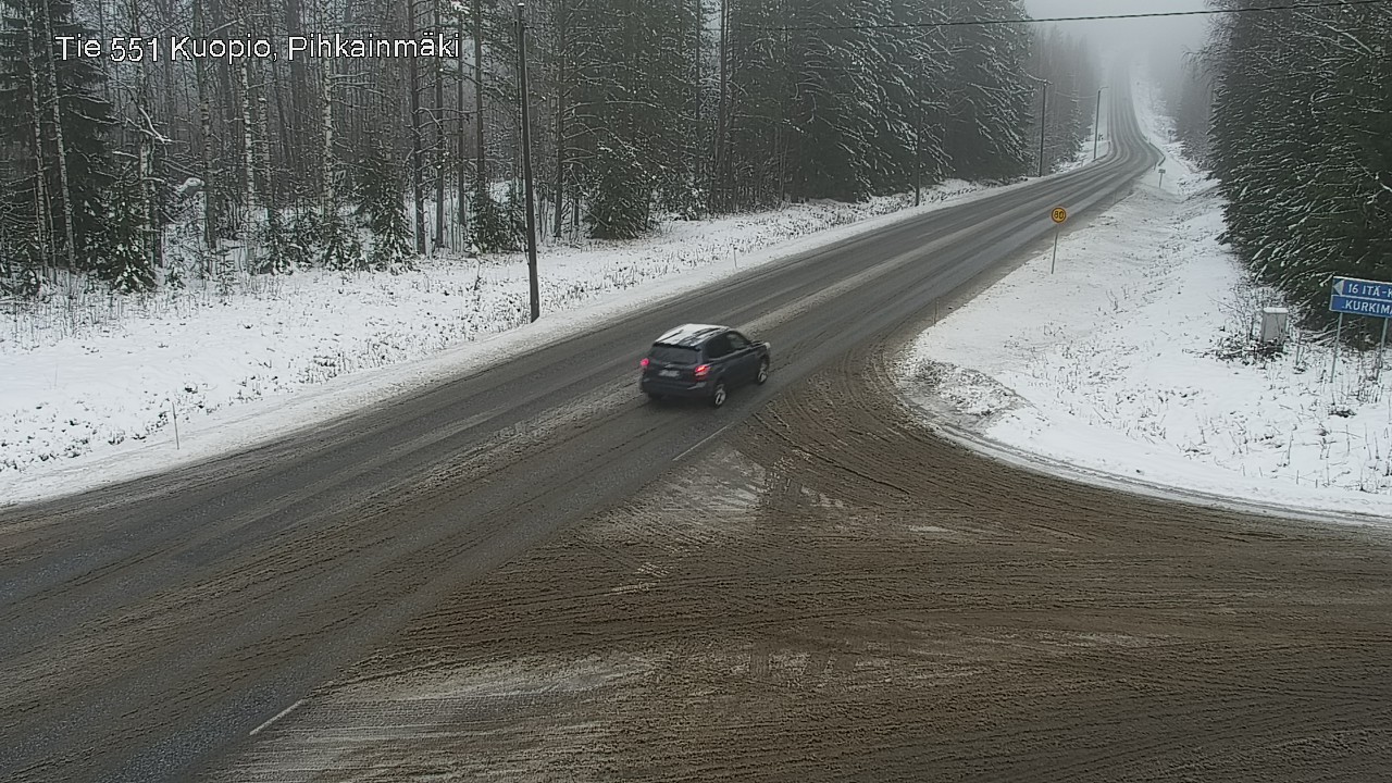 Weather Camera Image Road 551 Kuopio, Pihkainmäki, Kuopio, Pohjois-Savo