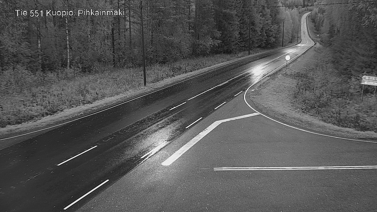 Weather Camera Image Road 551 Kuopio, Pihkainmäki, Kuopio, Pohjois-Savo