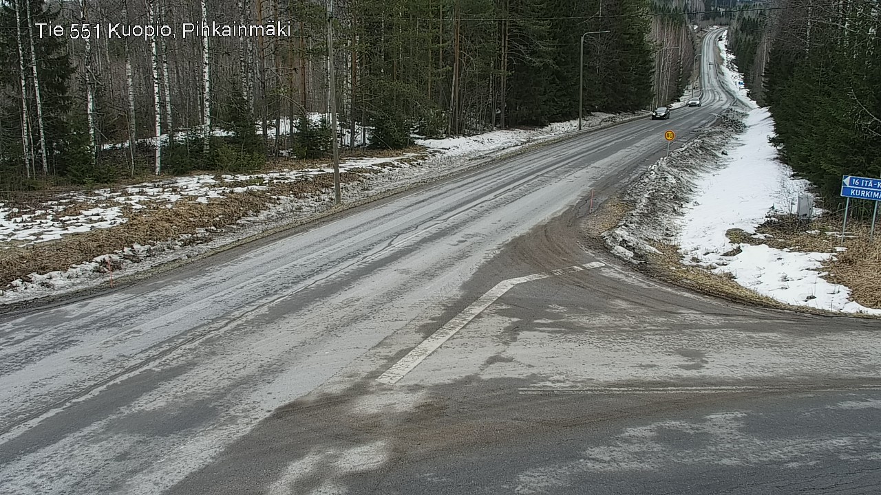 Weather Camera Image Road 551 Kuopio, Pihkainmäki, Kuopio, Pohjois-Savo