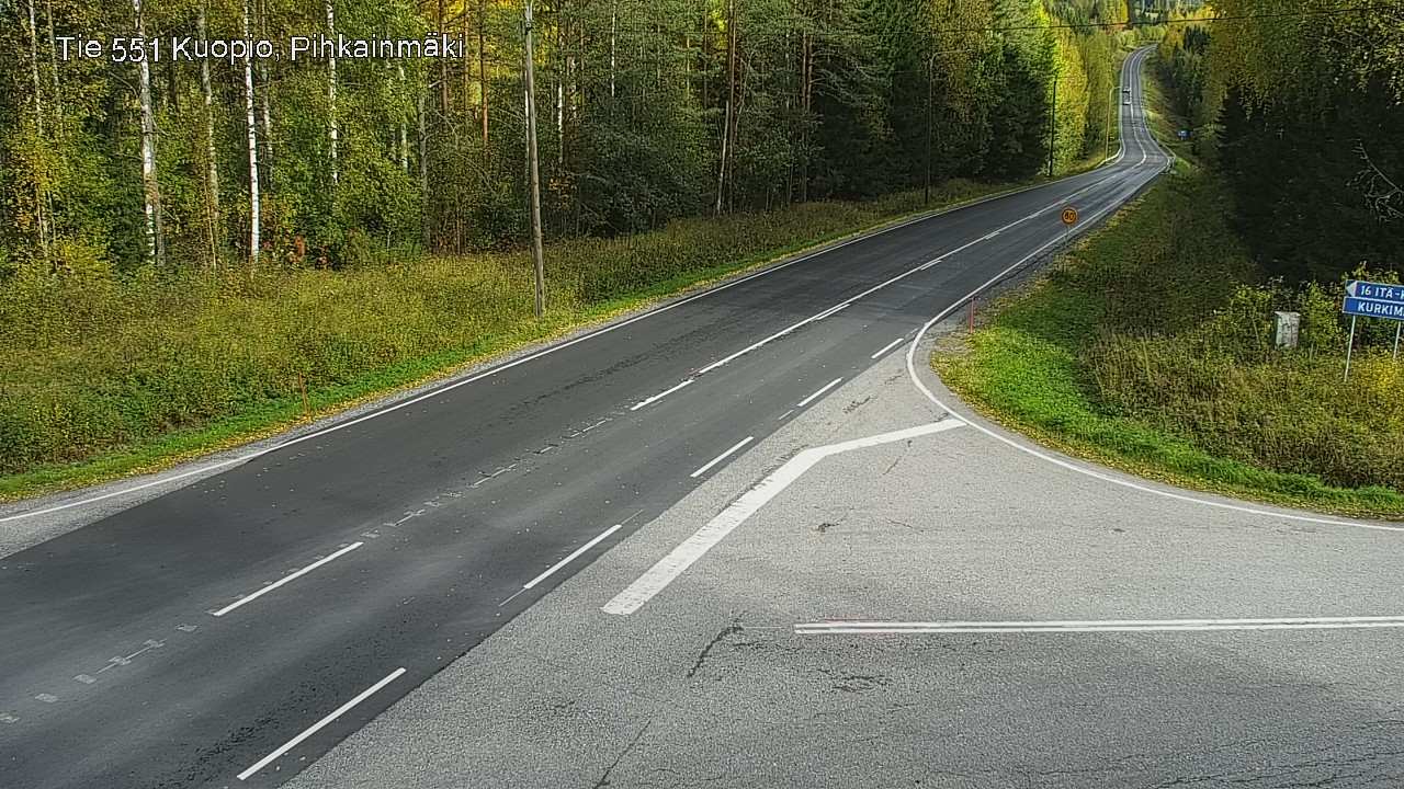 Kelikamerat Kuva Tie 551 Kuopio, Pihkainmäki, Kuopio, Pohjois-Savo