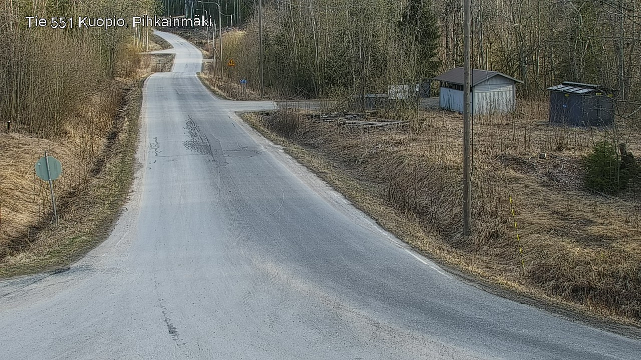 Weather Camera Image Road 551 Kuopio, Pihkainmäki, Kuopio, Pohjois-Savo
