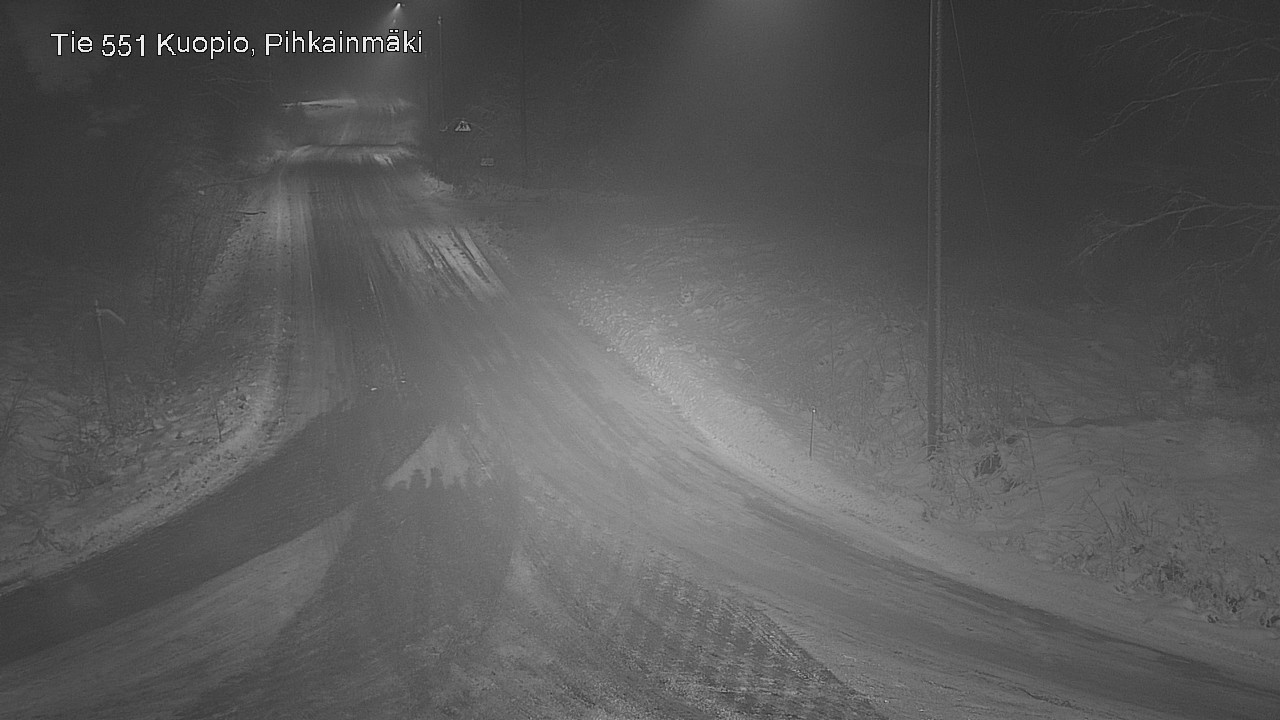 Weather Camera Image Road 551 Kuopio, Pihkainmäki, Kuopio, Pohjois-Savo