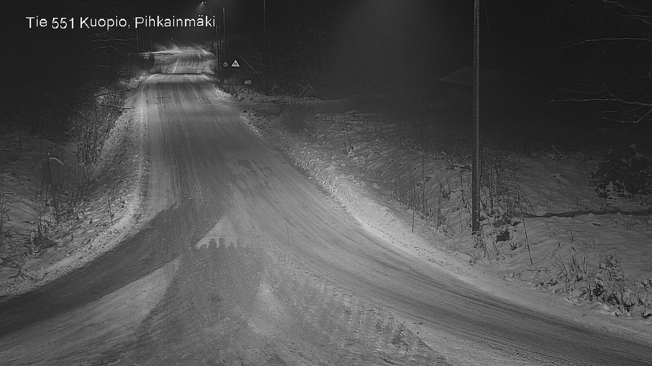 Weather Camera Image Road 551 Kuopio, Pihkainmäki, Kuopio, Pohjois-Savo