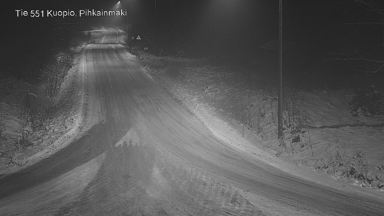 Weather Camera Image Road 551 Kuopio, Pihkainmäki, Kuopio, Pohjois-Savo