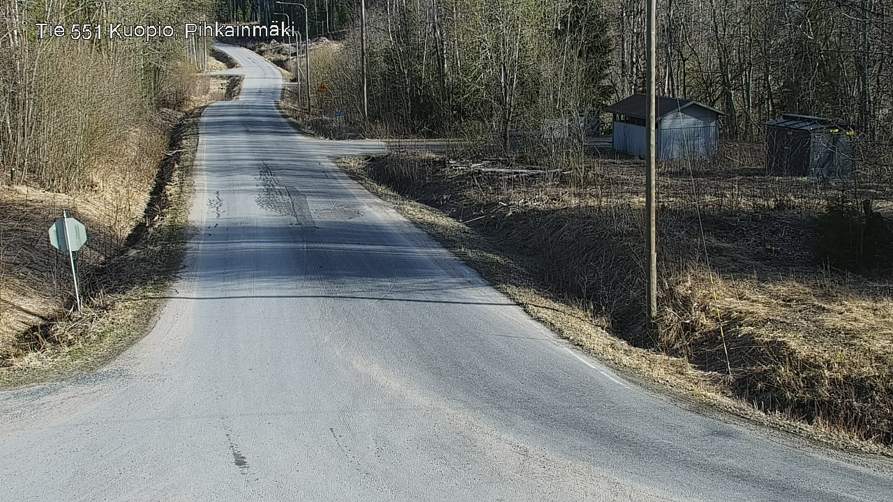 Weather Camera Image Road 551 Kuopio, Pihkainmäki, Kuopio, Pohjois-Savo