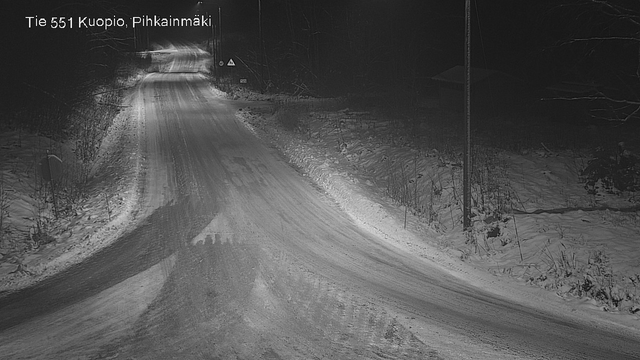 Weather Camera Image Road 551 Kuopio, Pihkainmäki, Kuopio, Pohjois-Savo