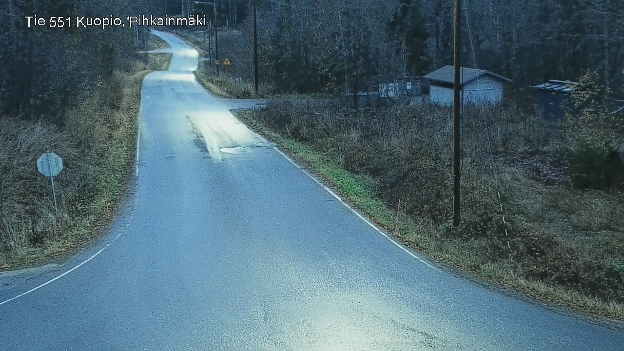Weather Camera Image Väg 551 Kuopio, Pihkainmäki, Kuopio, Pohjois-Savo