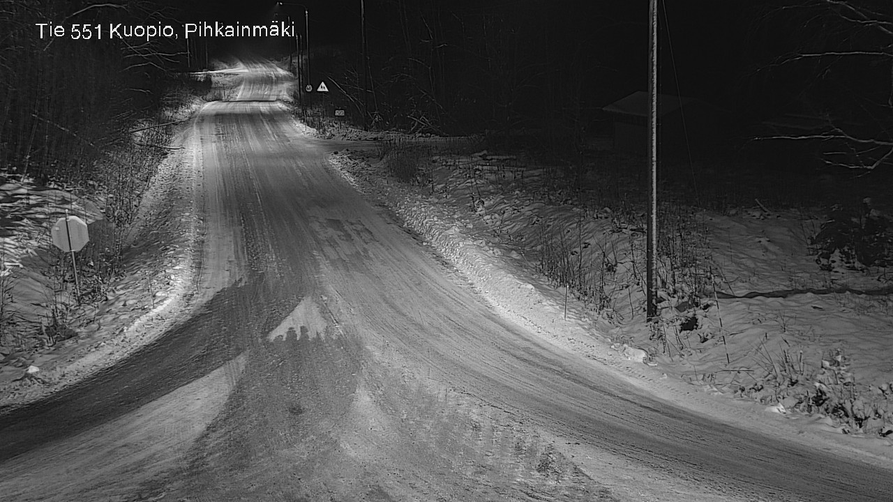 Weather Camera Image Road 551 Kuopio, Pihkainmäki, Kuopio, Pohjois-Savo