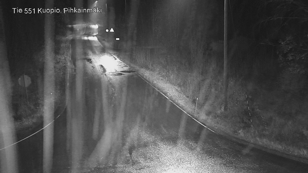 Weather Camera Image Road 551 Kuopio, Pihkainmäki, Kuopio, Pohjois-Savo