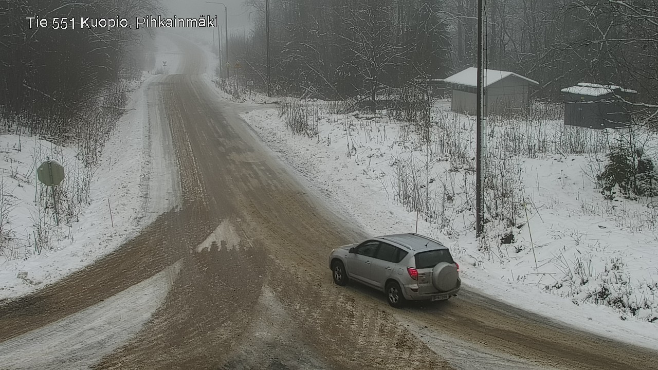 Weather Camera Image Road 551 Kuopio, Pihkainmäki, Kuopio, Pohjois-Savo