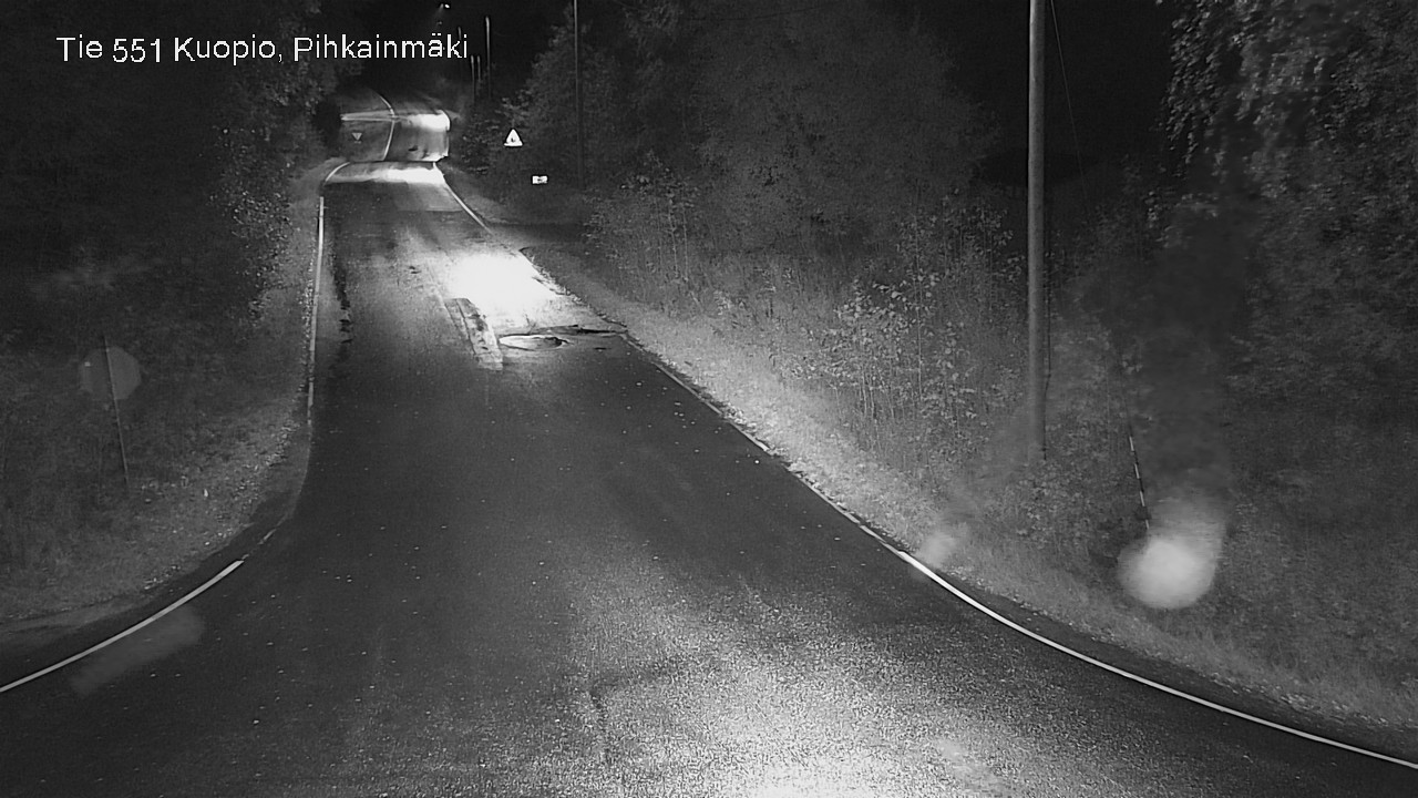 Weather Camera Image Road 551 Kuopio, Pihkainmäki, Kuopio, Pohjois-Savo