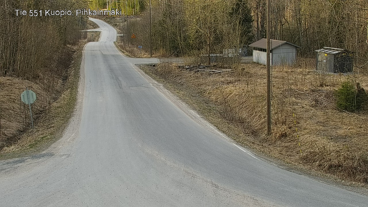 Weather Camera Image Road 551 Kuopio, Pihkainmäki, Kuopio, Pohjois-Savo
