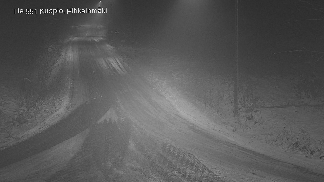 Weather Camera Image Road 551 Kuopio, Pihkainmäki, Kuopio, Pohjois-Savo