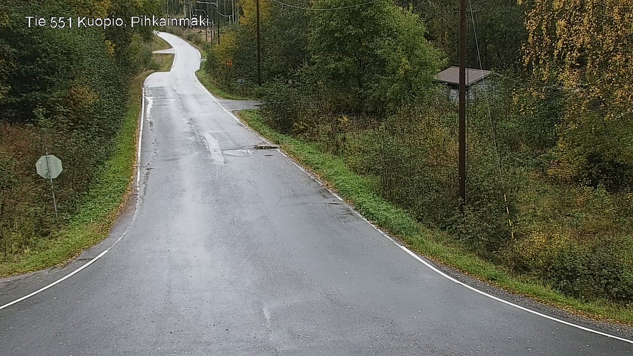 Weather Camera Image Road 551 Kuopio, Pihkainmäki, Kuopio, Pohjois-Savo