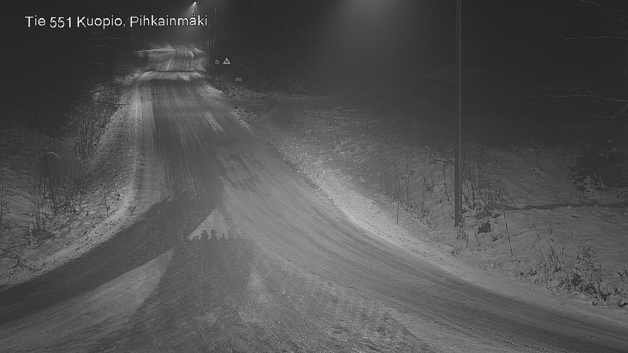 Weather Camera Image Road 551 Kuopio, Pihkainmäki, Kuopio, Pohjois-Savo