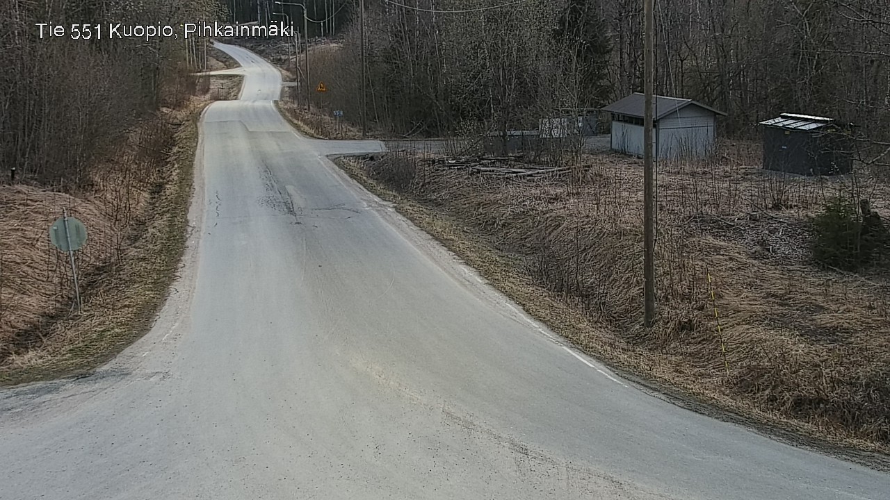Weather Camera Image Road 551 Kuopio, Pihkainmäki, Kuopio, Pohjois-Savo