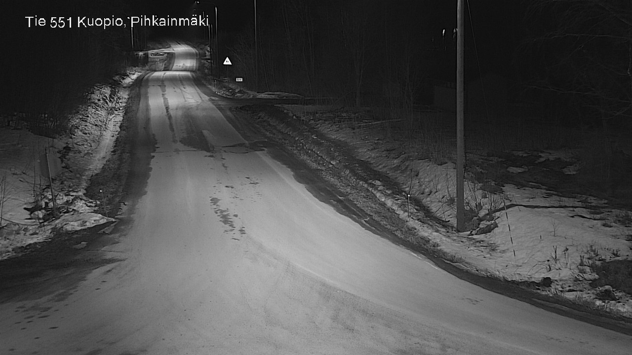 Weather Camera Image Road 551 Kuopio, Pihkainmäki, Kuopio, Pohjois-Savo