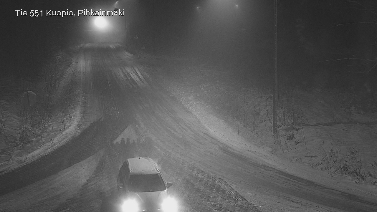 Weather Camera Image Road 551 Kuopio, Pihkainmäki, Kuopio, Pohjois-Savo
