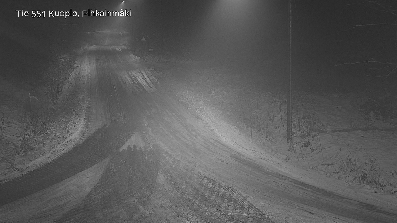 Weather Camera Image Road 551 Kuopio, Pihkainmäki, Kuopio, Pohjois-Savo