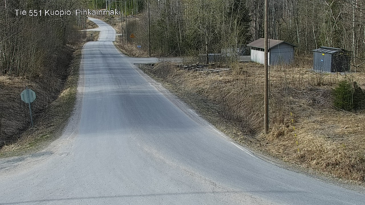Weather Camera Image Road 551 Kuopio, Pihkainmäki, Kuopio, Pohjois-Savo