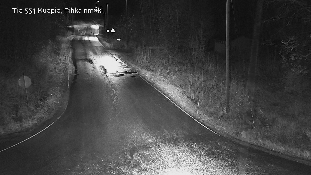 Weather Camera Image Väg 551 Kuopio, Pihkainmäki, Kuopio, Pohjois-Savo