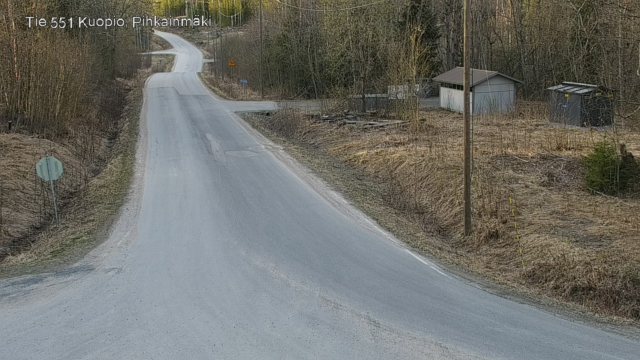 Weather Camera Image Road 551 Kuopio, Pihkainmäki, Kuopio, Pohjois-Savo