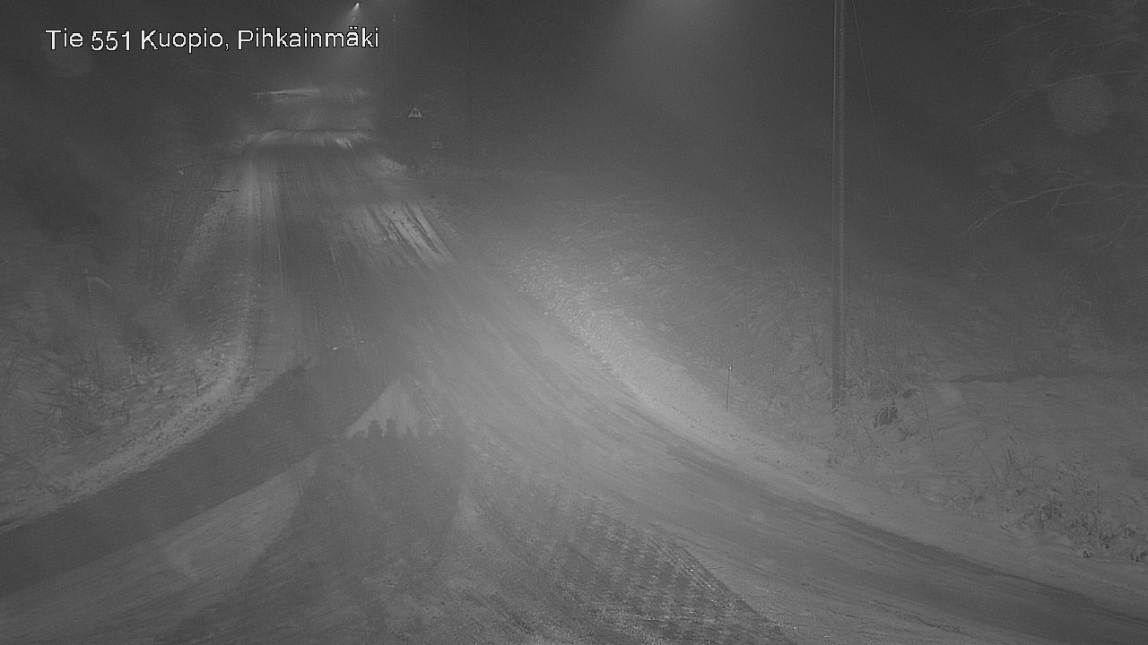 Weather Camera Image Road 551 Kuopio, Pihkainmäki, Kuopio, Pohjois-Savo
