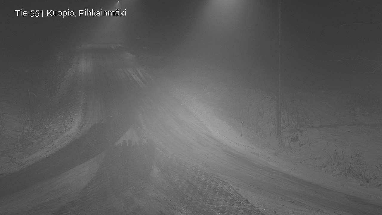 Weather Camera Image Road 551 Kuopio, Pihkainmäki, Kuopio, Pohjois-Savo